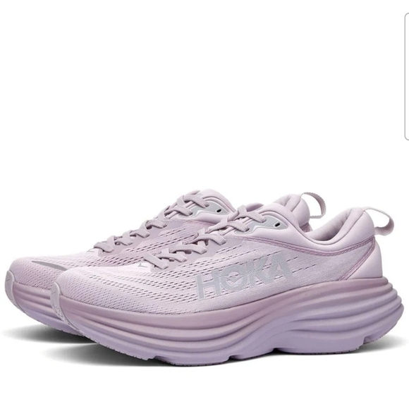 Hoka One One Shoes - Hoka☆ Bondi 8 Lilac Marble Sneaker
